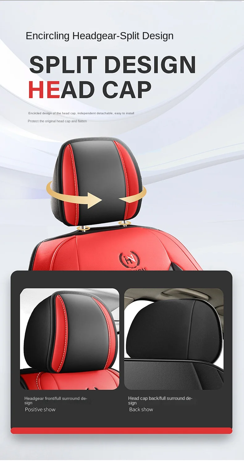 Four Seasons Fully Surrounded Car Seat Cushion Front Generation Leather Polyester for Car Seat Supplies details