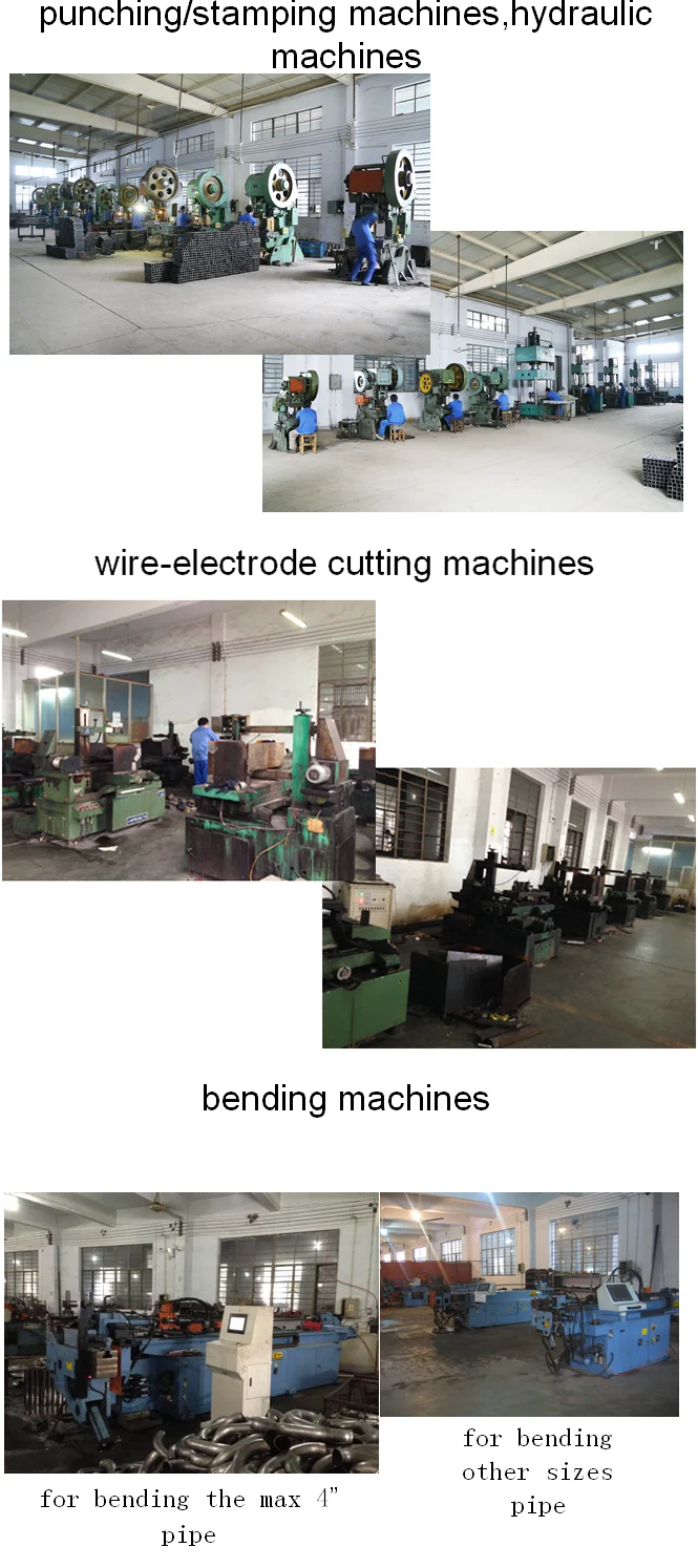 3-into-1 design 409L material Performance exhaust Header Manifold with grinding wheel brushed surface