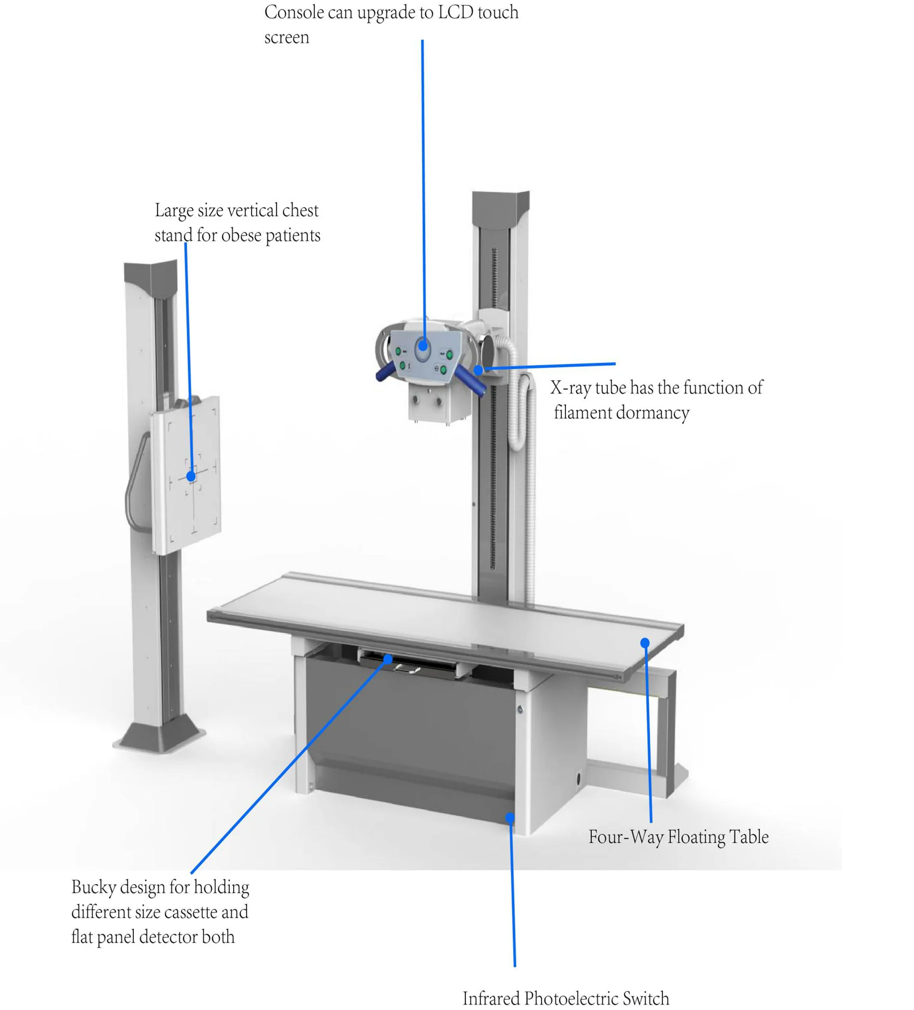 Medical Diagnostic Hx50ra High Frequency X Ray Machine / Digital X Ray
