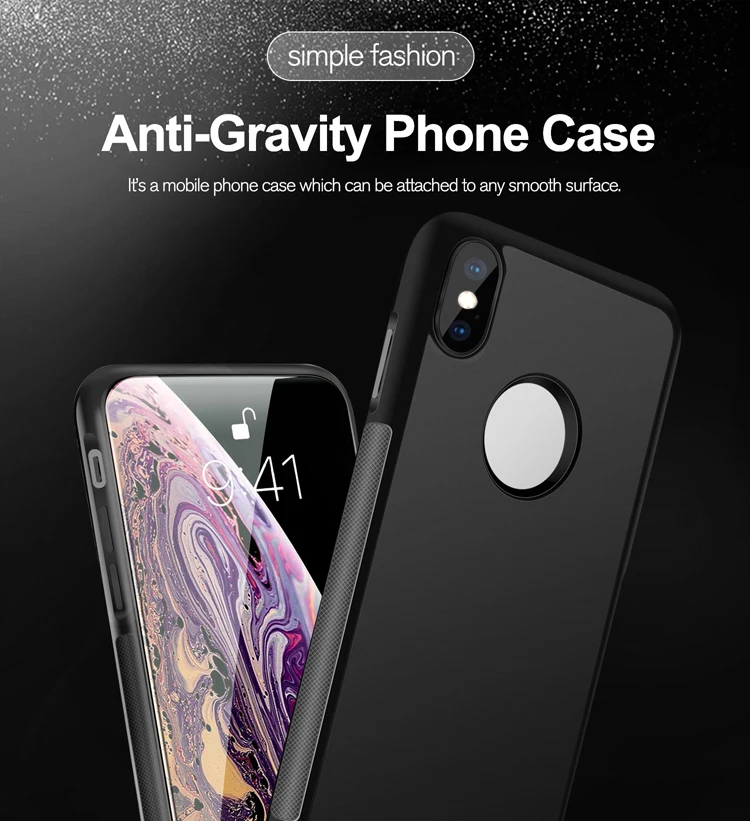 OTAO  OEM ODM LOGO mobile case covers For iPhone 11 Pro MAX XS XR X 8 7 6 6S Plus Anti Gravity Case carcasas de celular