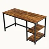 VASAGLE Modern Luxury Design Brown Mdf Made Bedside Computer Desk Home Office Desk Small Space Narrow Desk Table