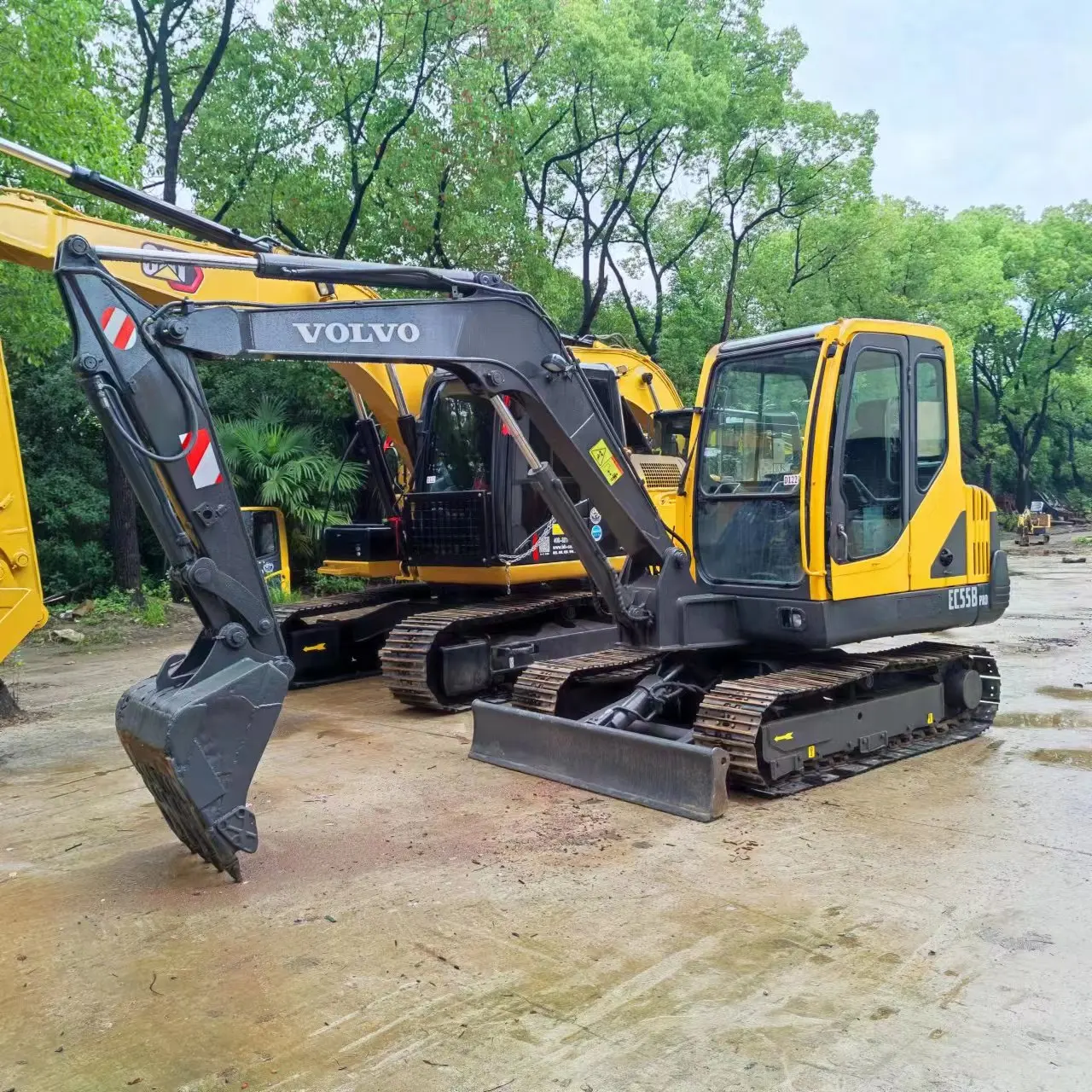 Used South Korea Volvo Ec55b Crawler Excavator Mini 5.5 Ton Mini Track ...