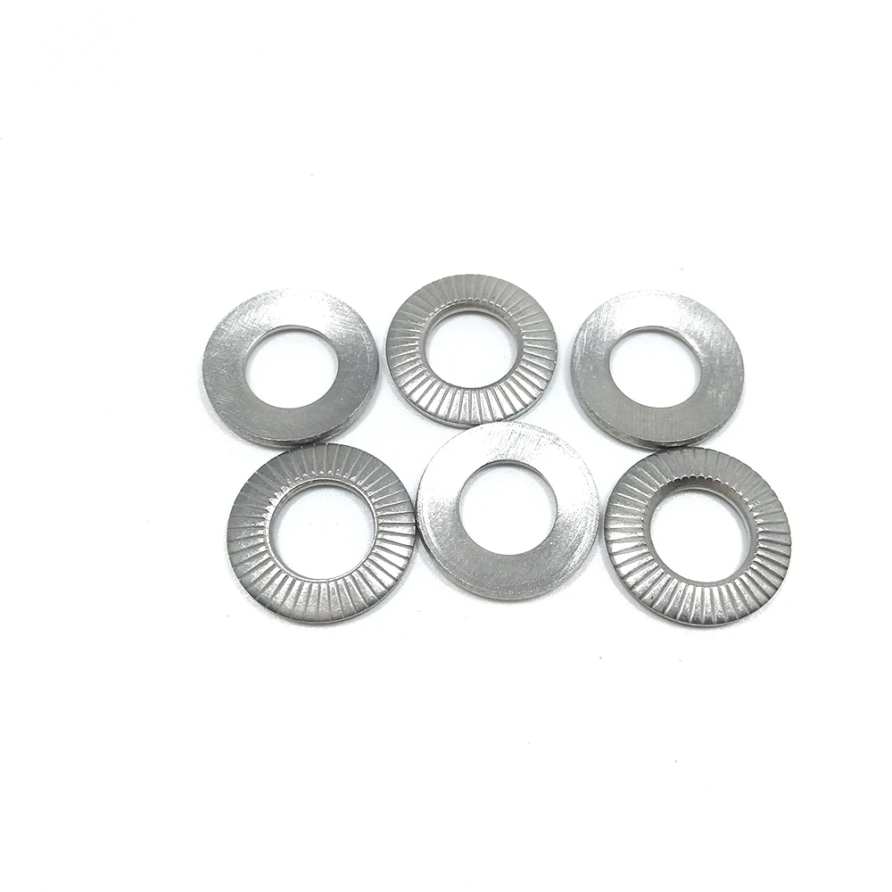 Stainless Steel Nfe 25511 Conical Disc Safety Knurling Belleville