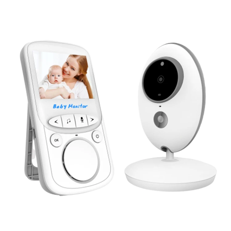 portable monitoring high contrast 2.4" color lcd two way talk back video wireless baby camera monitor