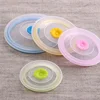 New Products Transparent PP Plastic Bowl Covers With Decorative Silicone Flower Fresh-Keeping Cover Fit Microwave Oven Fridge
