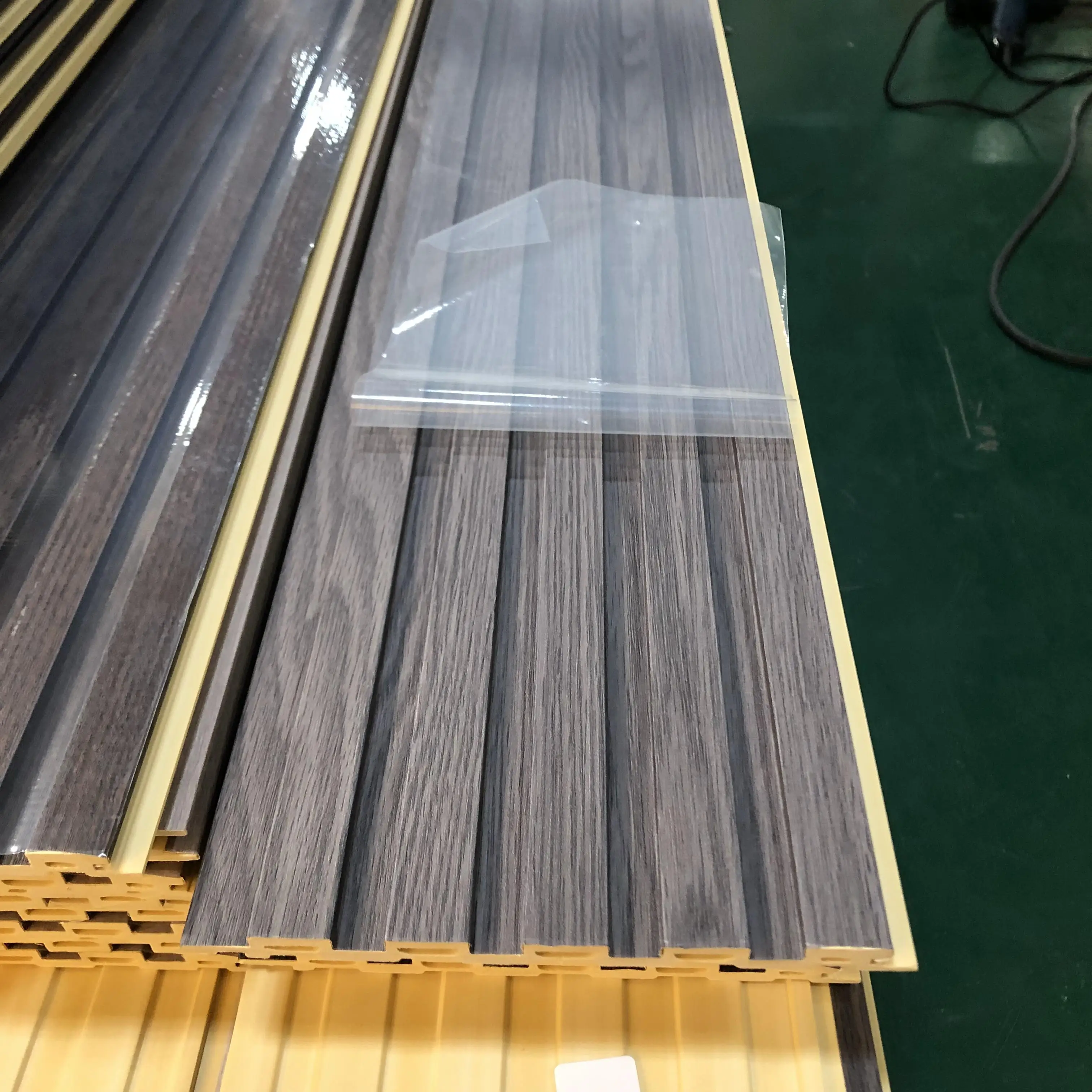 product factory other boards cheap price high quality pvc wpc wall panel for indoor interior wood fluted panel-1