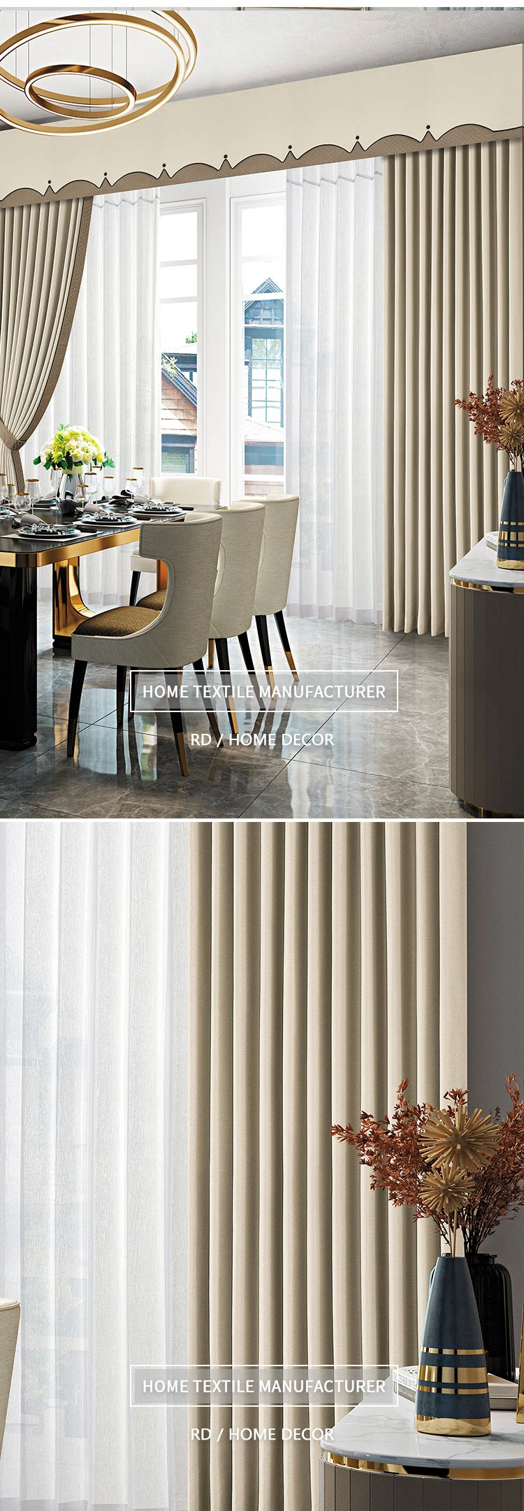 Curtain Fabric 100% Polyester Blackout Fabric