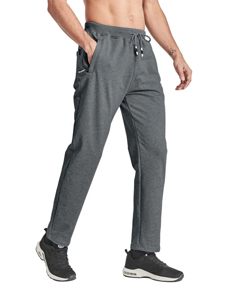 Men's Elastic Joggers Running Pants Comfortable Casual Trousers With ...