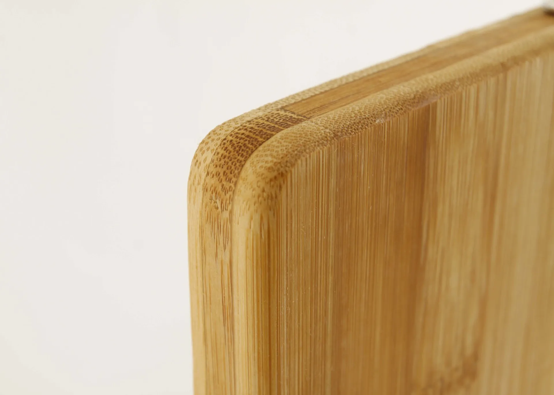 Extra Large Thick Organic Bamboo Cutting Board With 3 Builtin