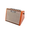 AROMA AG-15A Portable Acoustic Guitar Amplifier Amp BT Speaker Built-in Rechargeable Battery with Microphone Interface