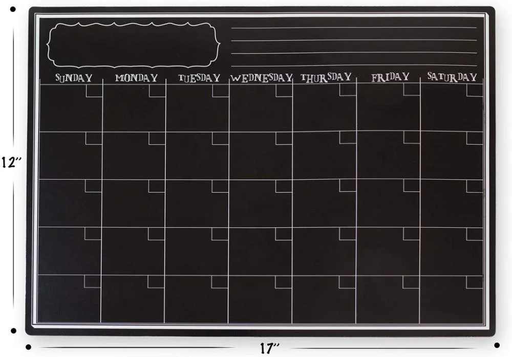 
New Custom Magnetic Perpetual Planner Calendar for Refrigerator 