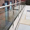 Stainless steel spring clip bracket glass railing hardware stainless steel post