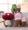 New creative avocado plush toys children custom ice cream mushroom catch doll machine doll foreign trade wholesale