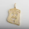 Bing bing 10k real gold pendant with real diamonds hip hop solid gold jewelry jesus design
