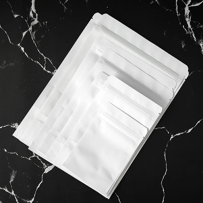 Custom printed biodegradable kraft paper bags food grade stand up zip lock packaging pouch