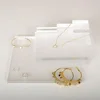 Custom Clear Transparent Acrylic Jewelry Display Block Plastic Necklace Ring Bracelet Display Stand Holder