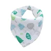 100% cotton baby bib soft feeling bib towels with cute prints