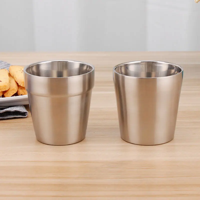Stainless Steel Drinking Cups Metal Beer Cup Pint Cup Travel Mug For