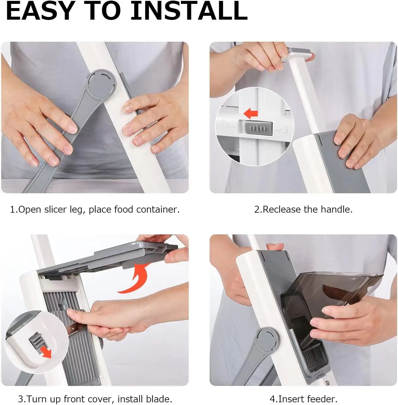 2024 Hot Sale High Quality 5 In 1 Mandolin Slicer Multifunction Fruit