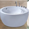 C6505C round shape pure white acrylic bathtub small bathtub size with seat in home solution
