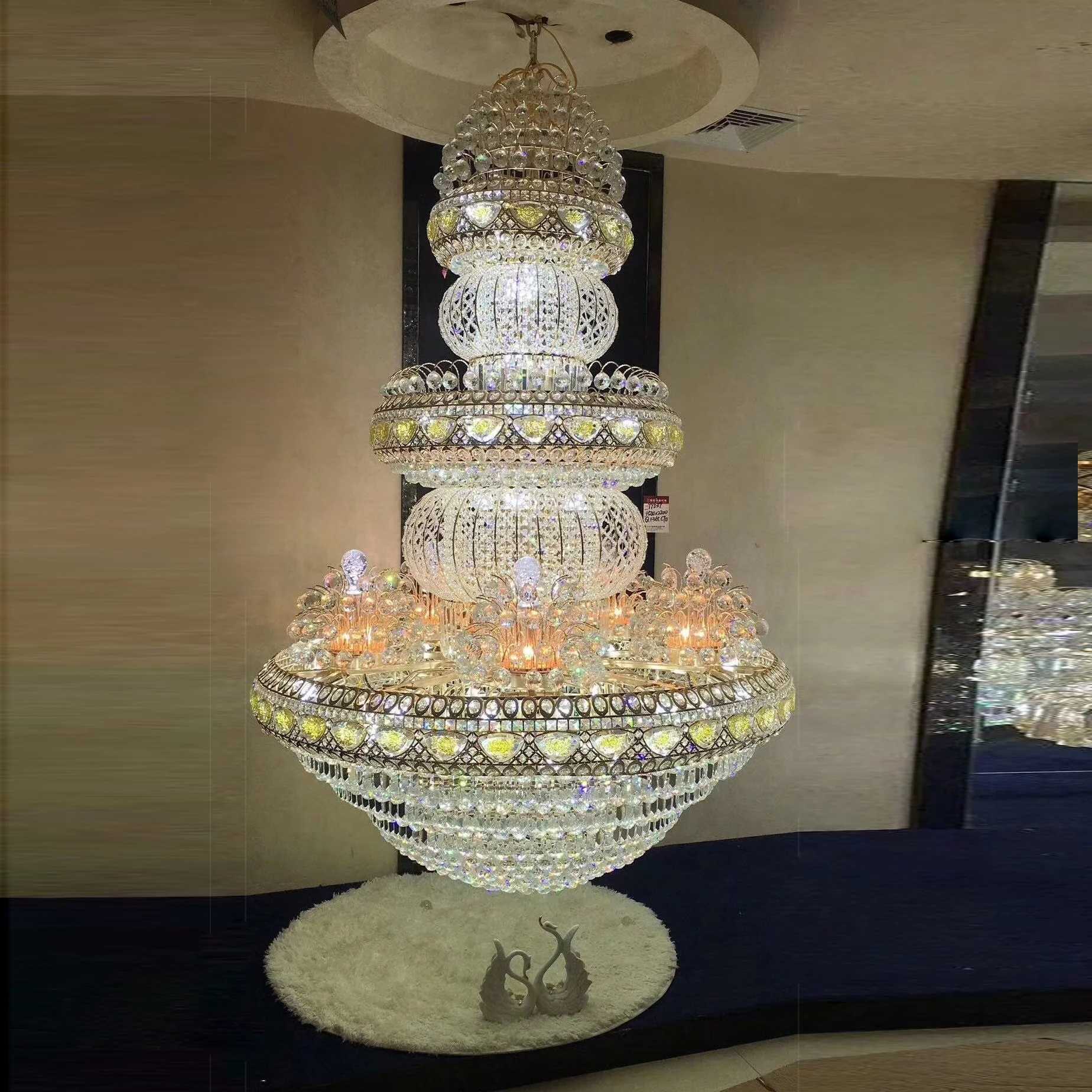 Modern Banquet Crystal Chandelier Pendant Light Crystal Chandelier Lighting For Hotel Wedding Project