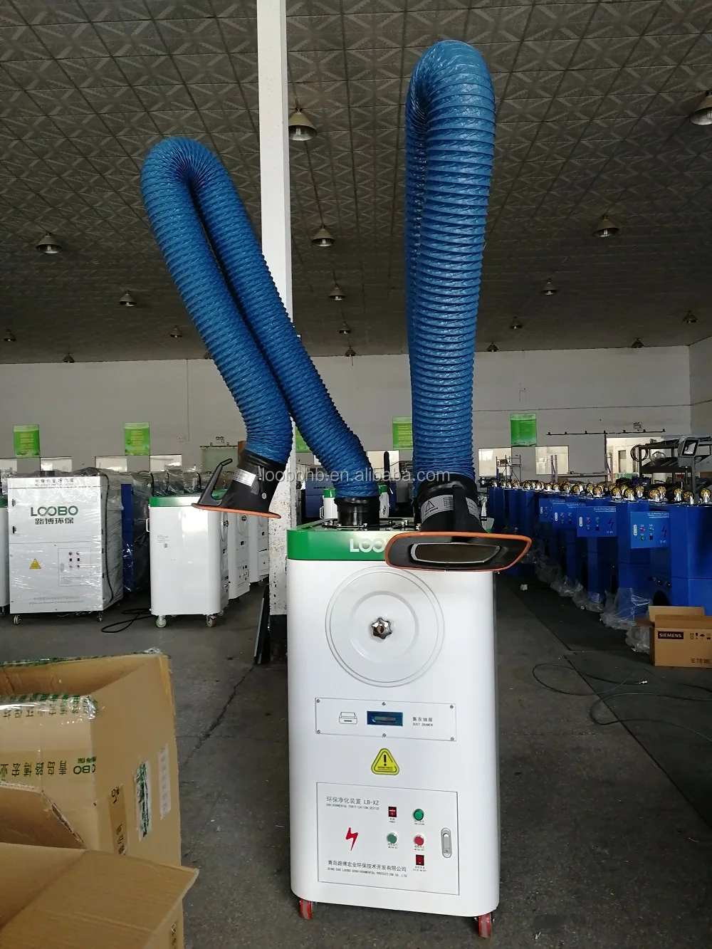 
Portable mobile dust extraction unit /exhaust gas treatment equipment / fume extractor 