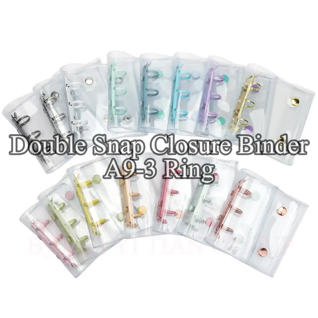 Archivador Anillas Oxford PATIKIL Cubierta Transparente De Carpeta De 3  Anillos, Paquete De 2 Carpetas De PVC Para Cuadernos, Mini Carpeta De Hojas  Sueltas Recargables Con 160 Hojas De Papel En Blanco,, image size:1080x1080