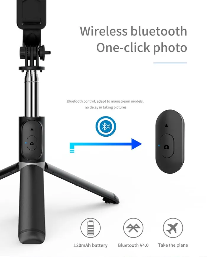 Q02 Flexible Detachable Wireless Remote Mini Selfie Stick Tripod Buy