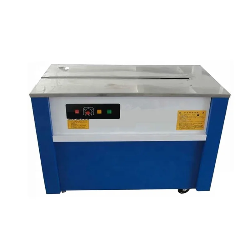 Manual semi automatic pp belt carton box strapping machine