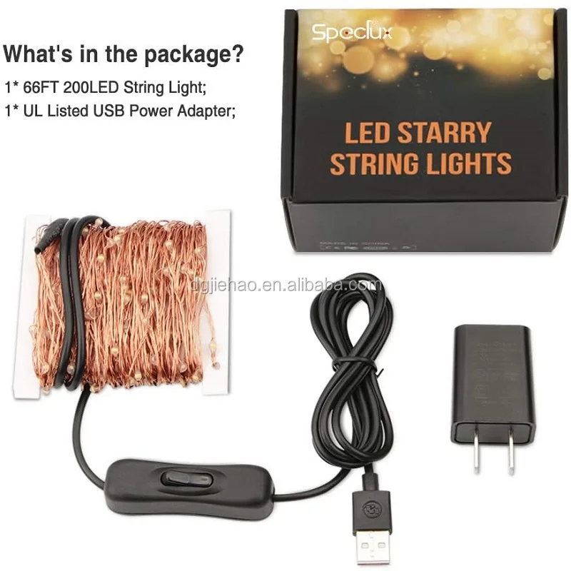 GOOD SALES Fairy Lights USB Powered  Copper Wire String light for holidays  and christmas