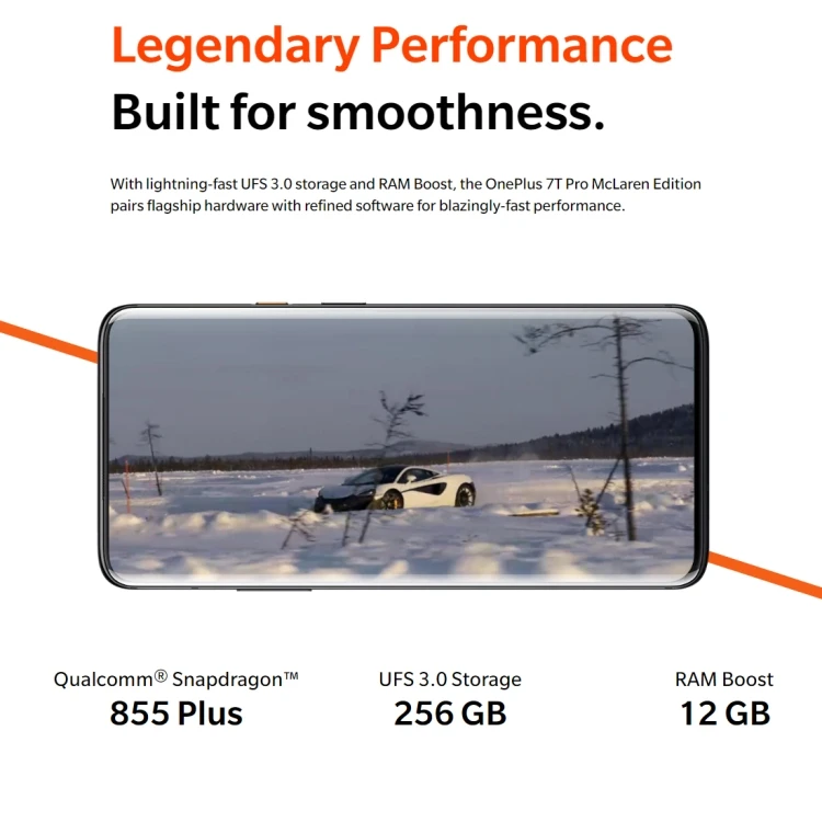 Popular Presale OnePlus 7T Pro McLaren Limited Edition, 48MP Camera, 12GB+256GB
