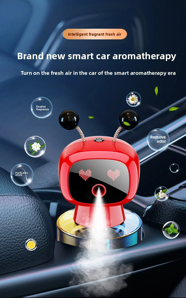 AI Smart Robot Spray Car Air Freshener Automatic Plastic Fragrance ...
