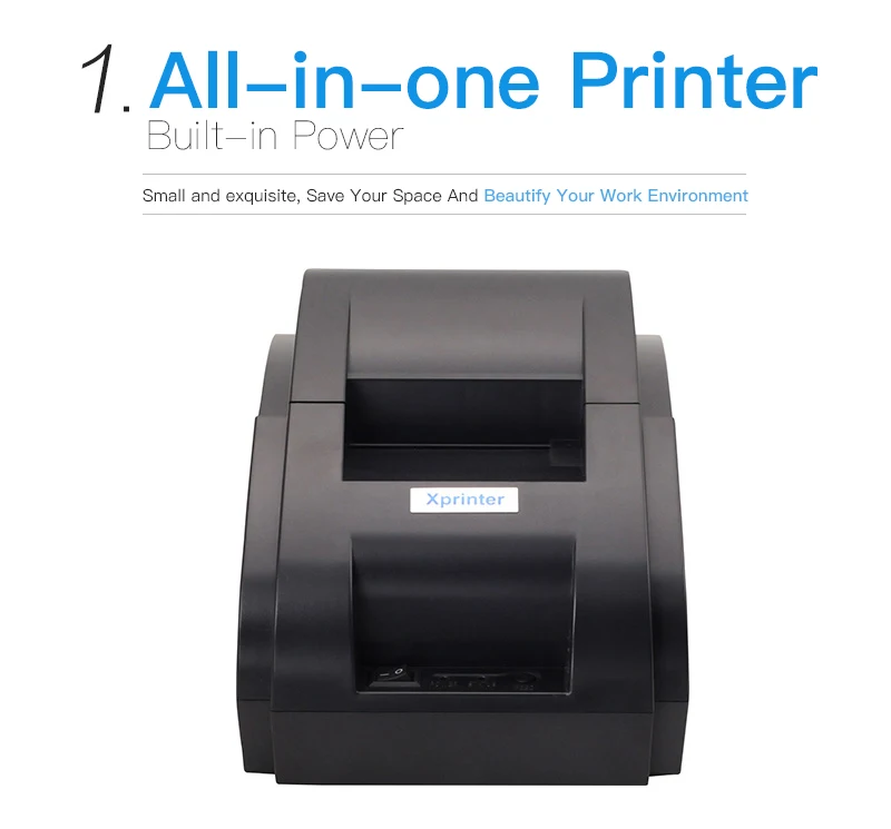 XP-58IIH 58mm 80mm Thermal Printer Support Win7/win8/win10/Linux System impresora de etiquetas