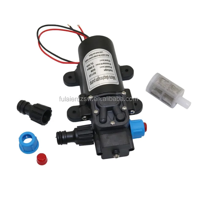 DC 12V 60W Diaphragm Self Priming Booster Pump with Automatic pressure Switch YB 