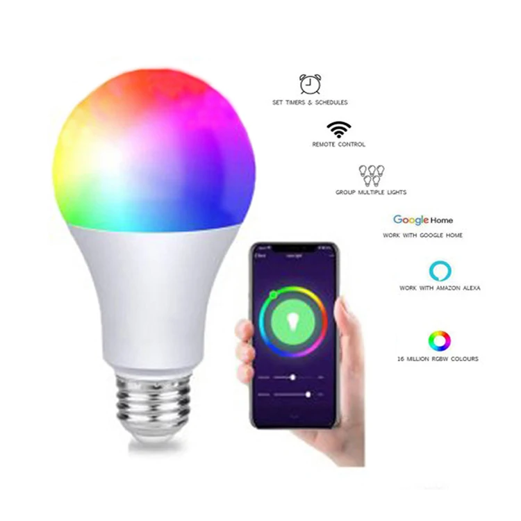Smart Led Light Bulb For Residence KTV Work With Amazon Alexa Google assistant Dimmable bombilla inteligente alexa
