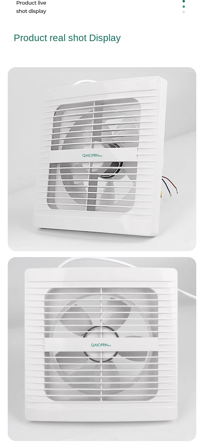 Solar Powered Ventilation Fan, 4-Inch, plastic - detail 14