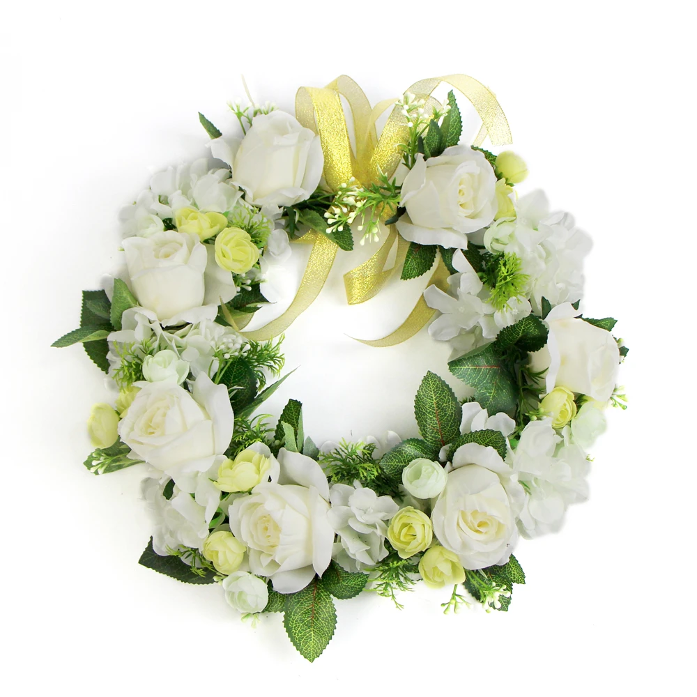 便宜的价格五颜六色的门装饰花圈批发