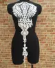Large size European pattern plain embroidery lace piece DIY wedding dress dress accessories
