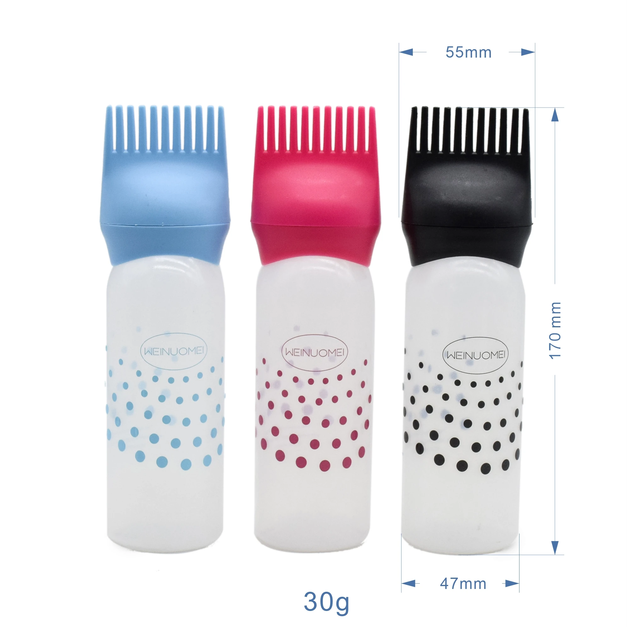 In Stock Plastic Oil Comb Applicator Bottles Shampoo Bottle Big