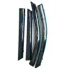 3D Stainless Steel Strip Window Deflector Rain Guard Dark Smoke Visor