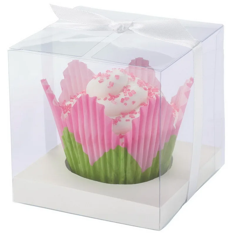 Cupcake Box Clear Pvc Transparent Cake Boxes With Gift Box Buy Clear