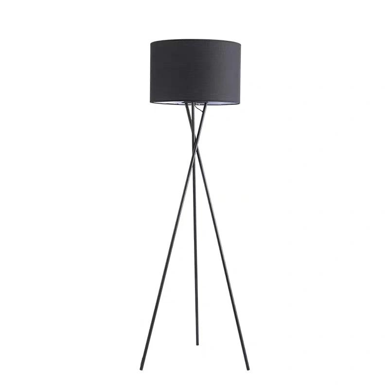 wholesale wrought Iron art modern Nordic home decoration lights lamp shade tripod LED floor lamp standing lamp living room use