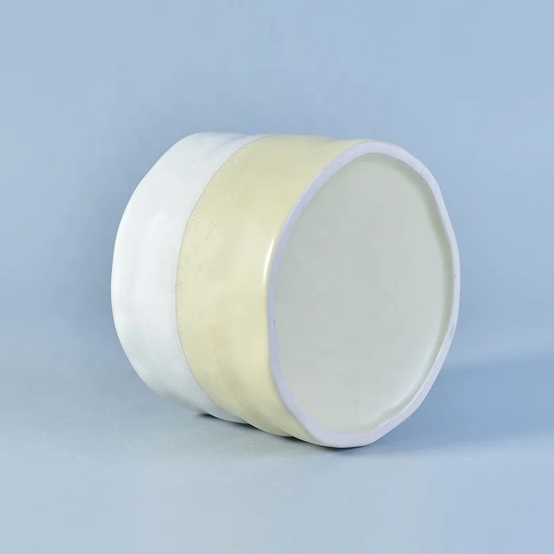 Elegant decal printing custom ceramic tealight candle containers candle holders party decoration use