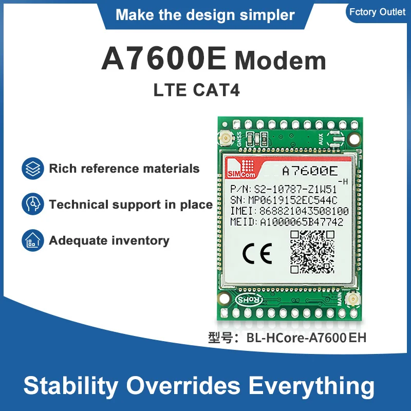 Wireless 4G Module SIM7600 With SIM Card slot