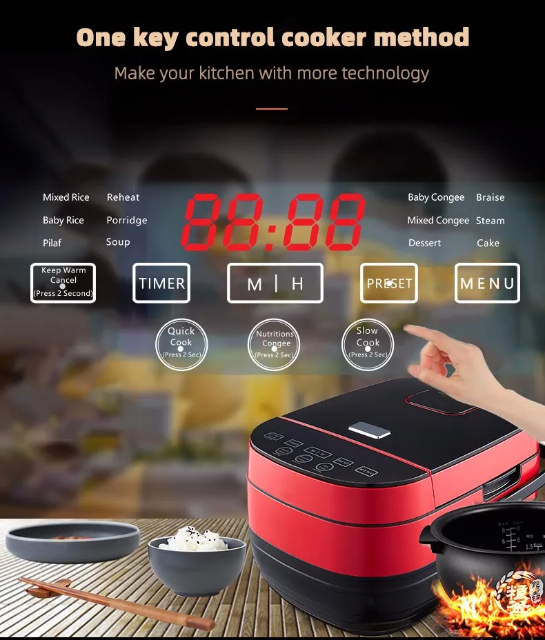 1300w Foshan Ih Pressure Rice Cooker Big Power Cooking Thailand Rice