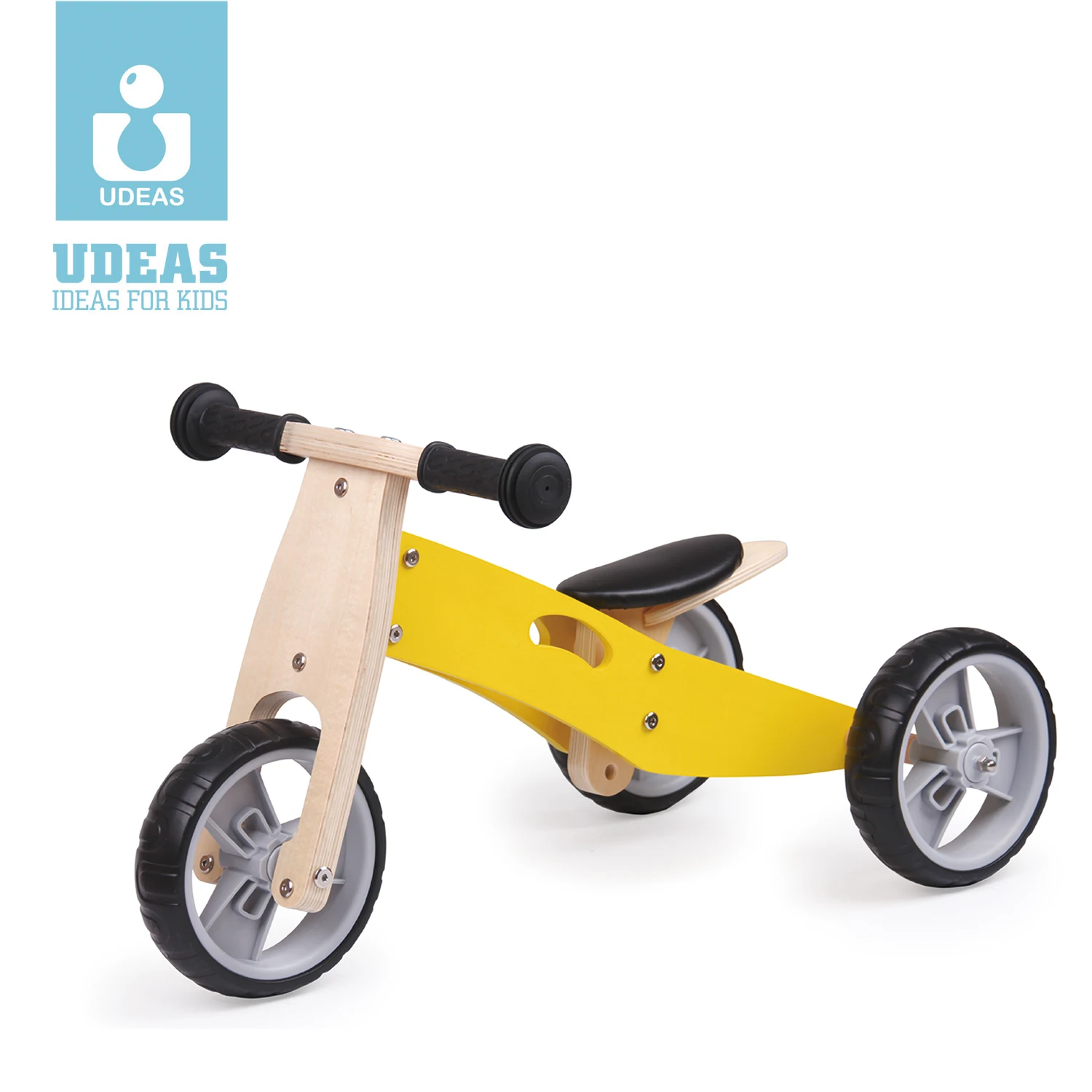 wooden 2 in 1 balance bike