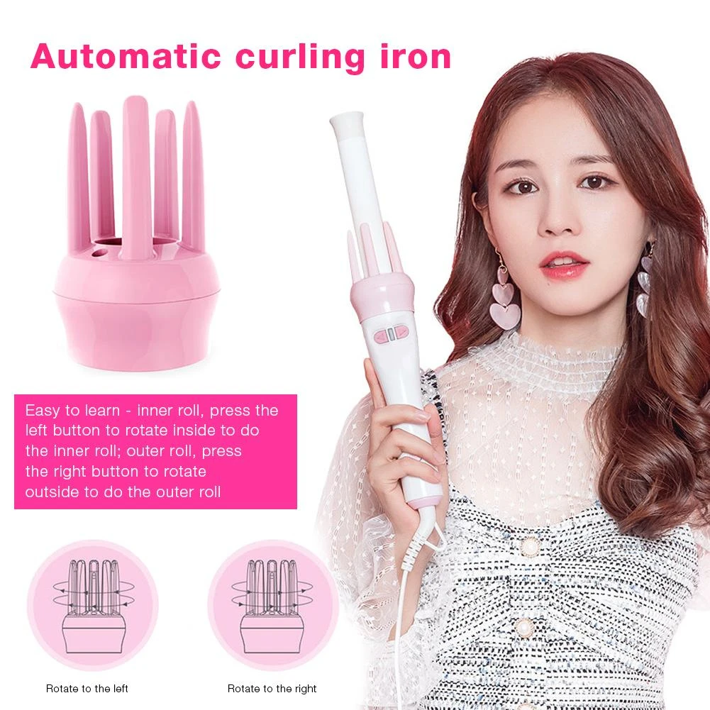 Korean Style Auto Rotating Electric Hair Curling Stick Fast Styling
