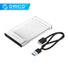 ORICO Transparent 2.5 inch SSD Box HDD Case Hard Drive Enclosure SATA to USB3.0 Hard Disk Case 5Gbps 4TB Support UASP 2129U3