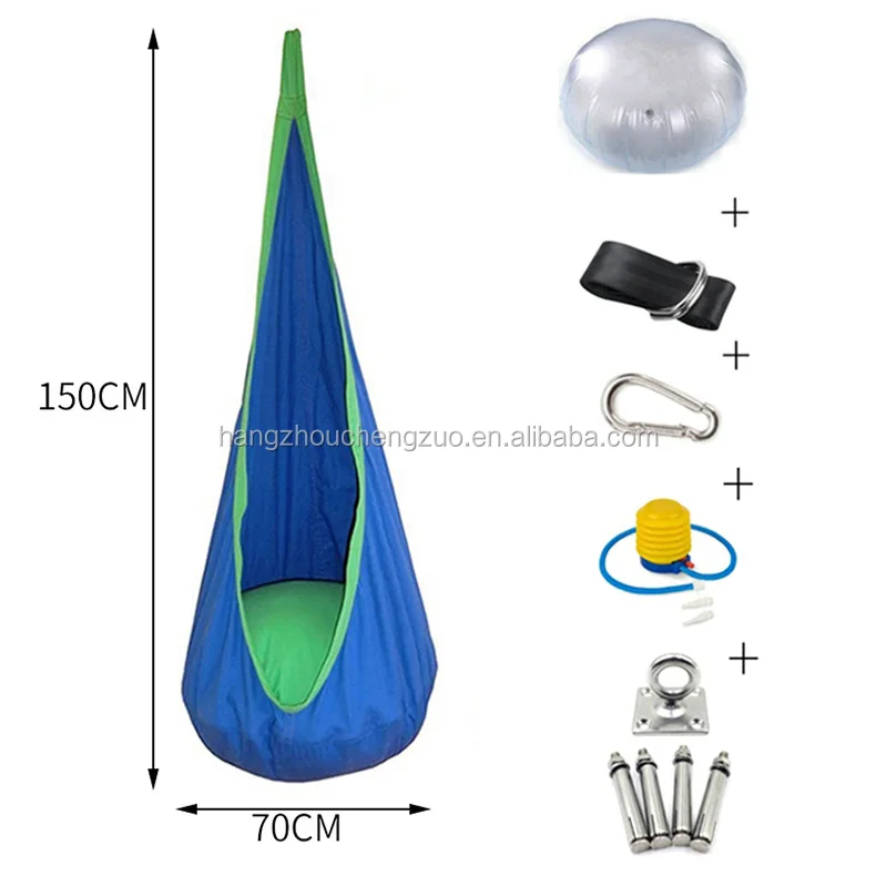 CZX-75 Creative Kid Hammock Garden Furniture Pod Swings Chair Indoor Outdoor Hanging Seat Child Cocoon Swing Seat Patio Portable
