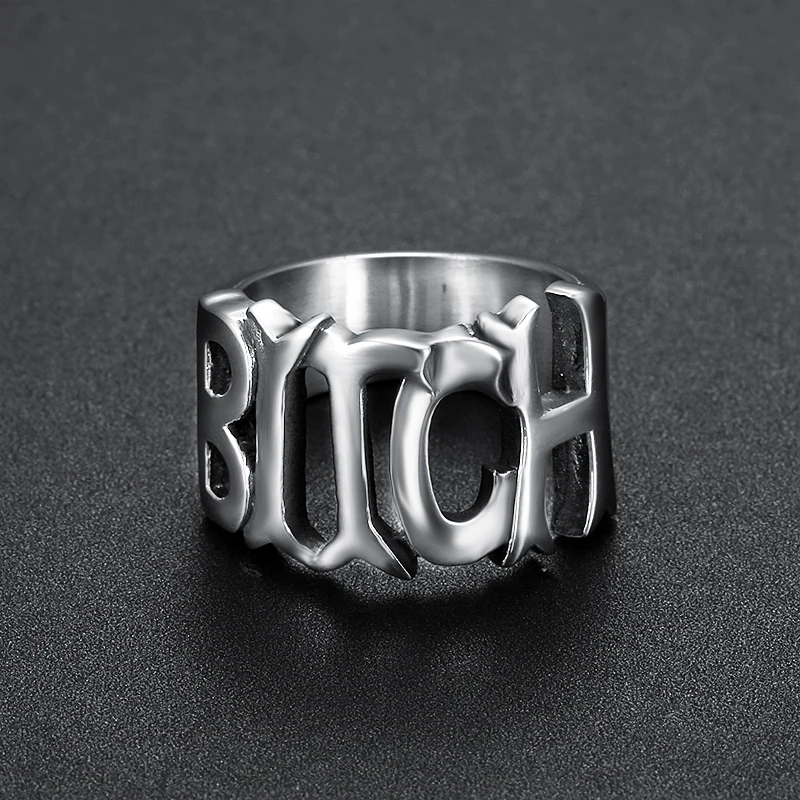 Custom Design Mens Women Jewelry 316 Stainless Steel Hollow Letter